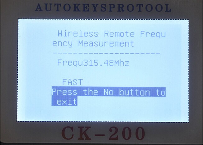 CK-200 คีย์โปรแกรมเมอร์หน้าจอแสดงผล -4