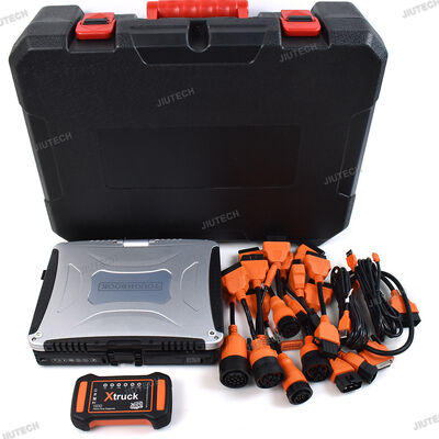 CF19 Laptop++Xtruck Y009 HDD Multi-brands Diagnostic Kit Accessories for Heavy Duty Truck Excavator UD/MACK Vehicles Diagnosis
