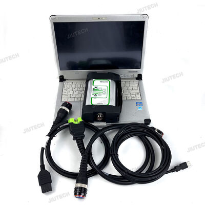 VOCOM1 Interface Heavy Truck Scanner with PTT V2.8.150 Software, Multi-Language Support, and CFC2 Laptop