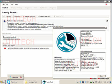 Professional FH  Vocom Software PTT 2.03 Dev2tool Development Model