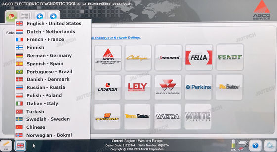 AGCO EDT diagnostic scanner