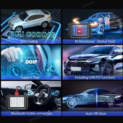 XTOOL D9 Automotive Scanner Tool Topology Map Active Test ECU Coding OBD2 Full System Diagnoses 42+ Resets Support DoIP