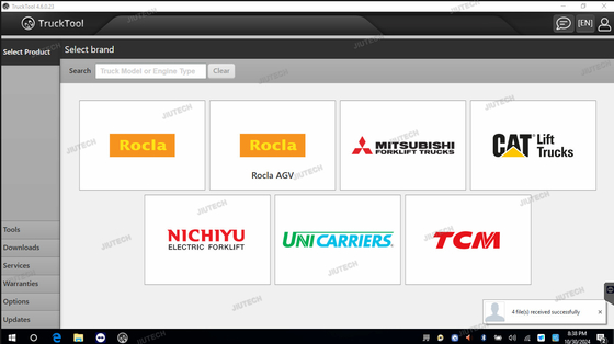 เครื่องมือวินิจฉัยรถยกสากล TruckTool สําหรับการตั้งค่าใหม่ AGV Service Model Counter Wizard สําหรับ MITSUBISHI, ET, TCM, UNI