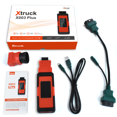เครื่องมือวิเคราะห์รถบรรทุก Xtruck X003 Plus – อ่านรหัสข้อผิดพลาดและสตรีมข้อมูลสำหรับ Cummins/Volvo/Scania