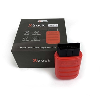 Xtruck X005 รถบรรทุกหนัก OBD Scanner กับ 8 รูปแบบการทดสอบ OBDII สองปี อัพเดทฟรีและอ่านรหัสความผิดพลาด