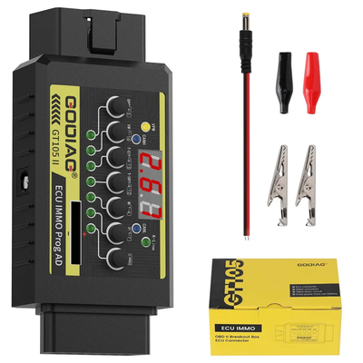 GODIAG GT105 II ECU IMMO Prog AD กล่องออกกับสัญญาณเตือน 11 วอลต์