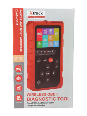 เครื่องมือวินิจฉัยรถยนต์ Xtruck 819 สแกนเนอร์ที่รองรับ OBDII รองรับการวินิจฉัยระบบ OBD2 เต็มรูปแบบ