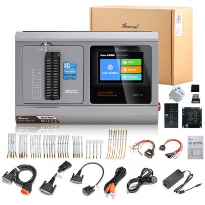 Xhorse Multi Prog Programmer พร้อมใบอนุญาตฟรี MQB48 RH850 Expert Mode และชิปเขียนชุดสําหรับ ECU Gearbox Programming