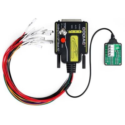 GODIAG Tricore Breakout Cable Full Protocol OBD2 จัมเปอร์พร้อมแหล่งจ่ายไฟ DC และการป้องกันความปลอดภัยหัวกล้วย