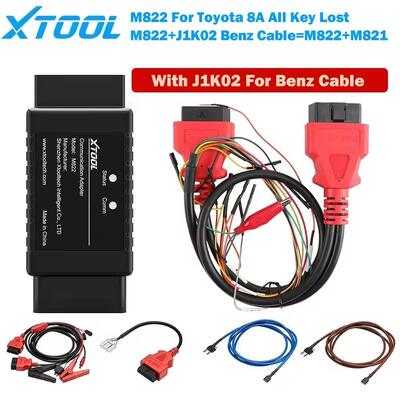 XTOOL M822 M821 Key Emulator สำหรับ Toyota A8 สำหรับสาย Benz การเขียนโปรแกรมกุญแจทั้งหมดที่หายไป ต้องทำงานร่วมกับโปรแกรมเมอร์ KC501 สำหรับ PAD3
