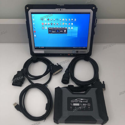 เครื่องมือวินิจฉัย SUPER MB Pro M6+ ใหม่ที่สุด V CI กับ Multiplexer XENTRY สําหรับเครื่องมือวินิจฉัยรถยนต์ Benz และแท็บเล็ต CF33