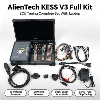 Alientech KESS3 โปรแกรม ECU รถที่มีการสนับสนุนโปรโตคอล OBD ครบถ้วนและหลายภาษาสําหรับ OBD และ Bench Tuning