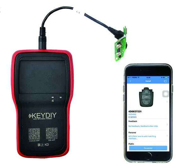 KEYDIY KD900 + สำหรับ IOS Android Bluetooth Remote Maker-1