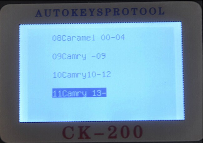 CK-200 คีย์โปรแกรมเมอร์หน้าจอแสดงผล -6