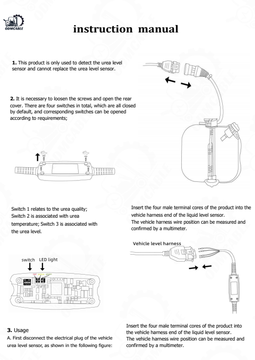 เครื่องมือซ่อมเซ็นเซอร์ยูเรีย Xtruck Euro 6 (รถบรรทุกดีเซล 24V) 4